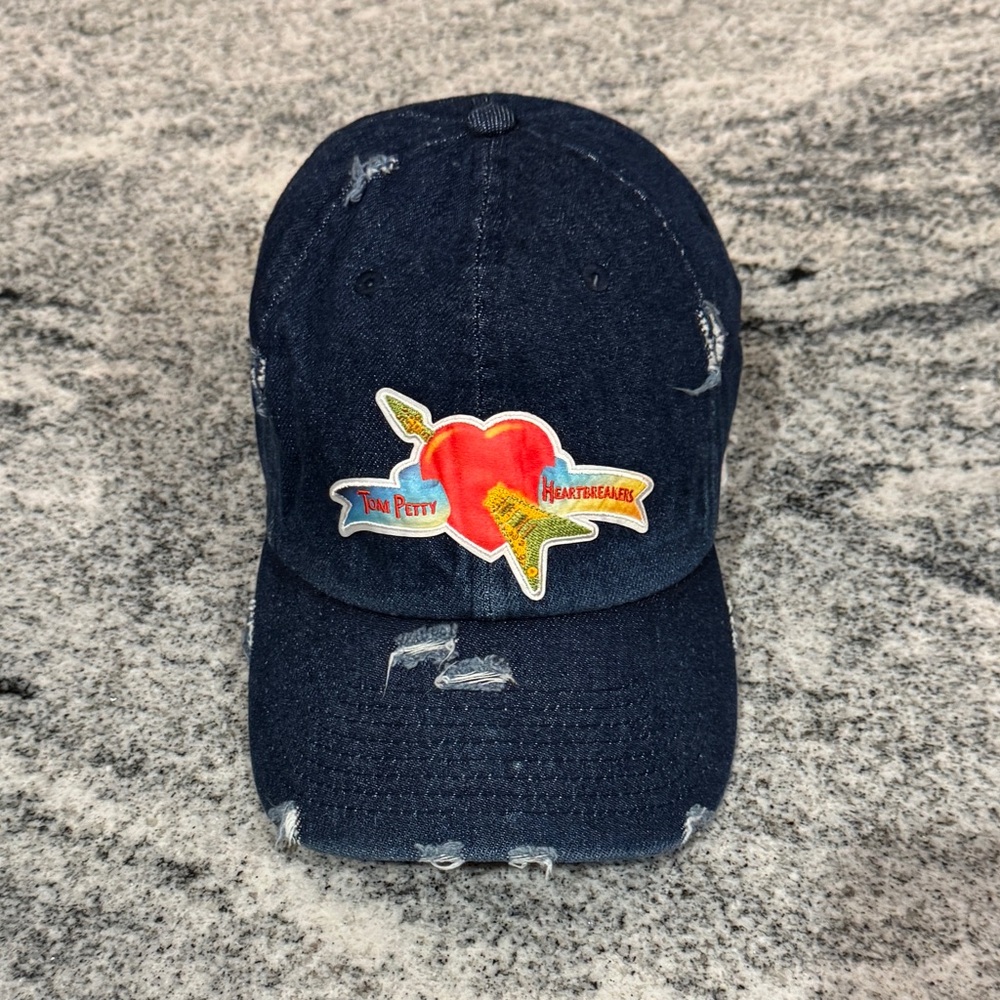 New Custom Designed Tom Petty Heartbreakers Distressed Baseball Cap, Adjustable